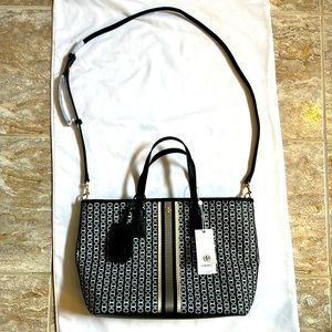 NWT Tory Burch Gemini Link Canvas Small Tote